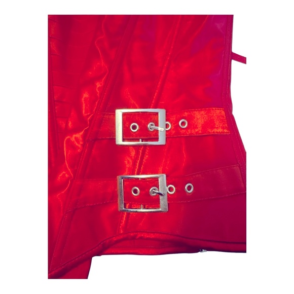 Shirley of Hollywood lace up or zip up red corset - Picture 8 of 8